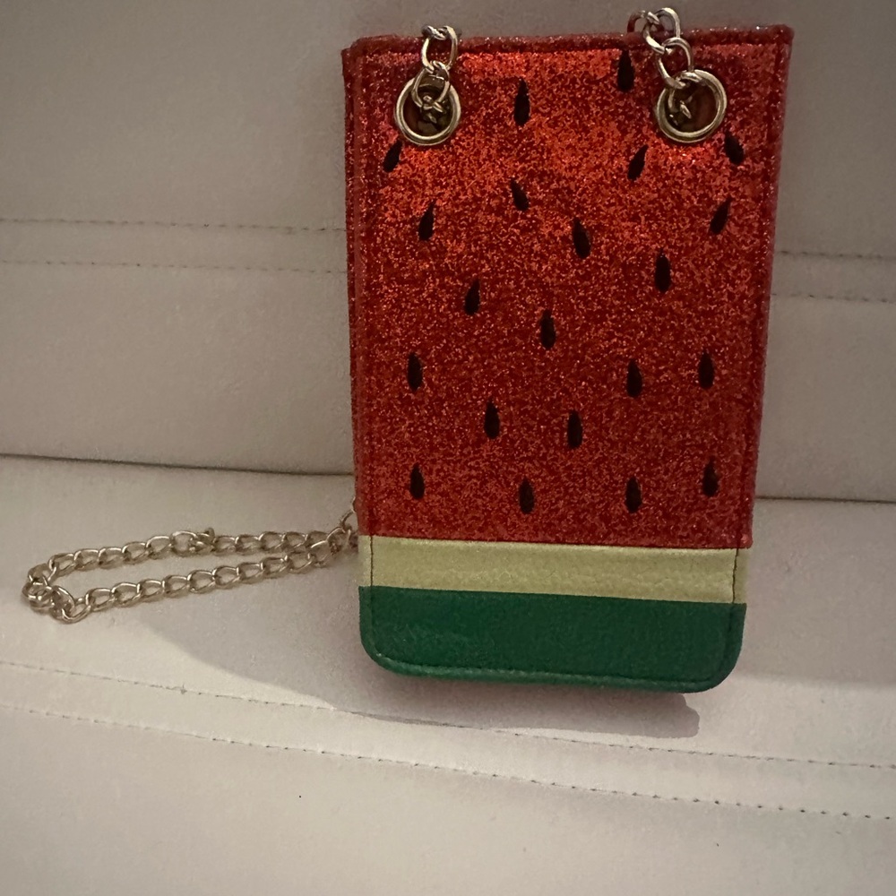 Watermelon Glitter Crossbody Bag
